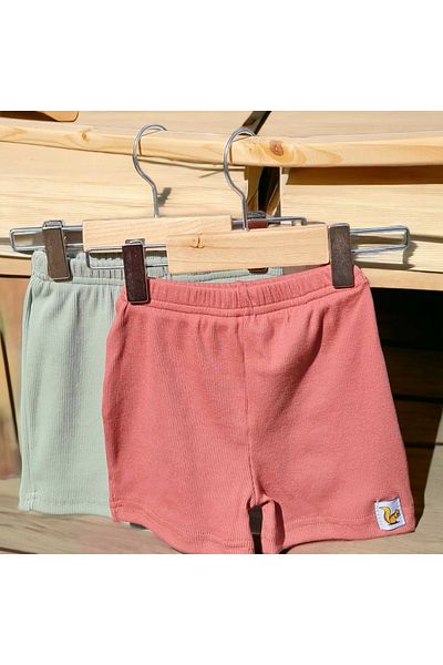 BEBEĞİME ÇORAP Pantaloni scurți pentru copii de vară, 2 piese, băieți/fete
