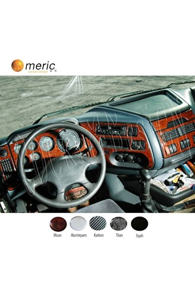 meriç cockpit design ميريتش ®   Daf 95 Xf تنجيد القفازات الأمامية ماهوجني 12 ...