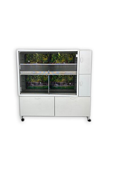 İstanbul Kafes - Model M52d - Pvc Kuş Dolabı – Dolap Kafes – Pvc Kafes – Salma Kafes (MONTAJLI KURULU GÖNDERİM)