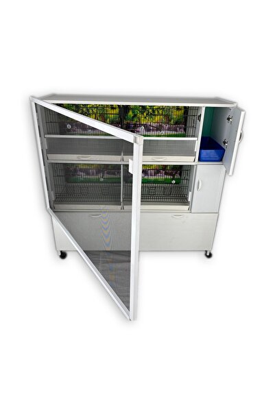 İstanbul Kafes - Model M52d - Pvc Kuş Dolabı – Dolap Kafes – Pvc Kafes – Salma Kafes (MONTAJLI KURULU GÖNDERİM)