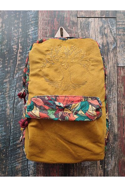 Street Bag Tree of Life Κεντημένη Ethnic Αυθεντική Τσάντα Bohemian Καθημερινή χρήση ταξιδιού