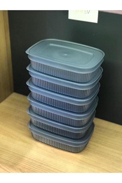 Bayev 6-Piece 600 Ml Mini Storage Container with Lid - Breakfast - Refrigerator Container 600ml Kitchen Organizer