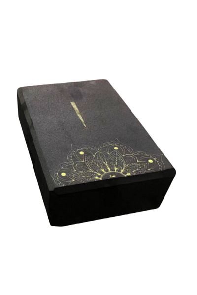 XTR Fitness 2 Pieces Black Patterned Yoga Blocks
