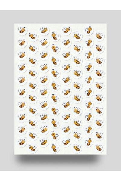 NUNUKİ Sevimli Arılar Sticker Seti Çalışkan Arı Ödül Etiketi Bal Arısı Çıkart...