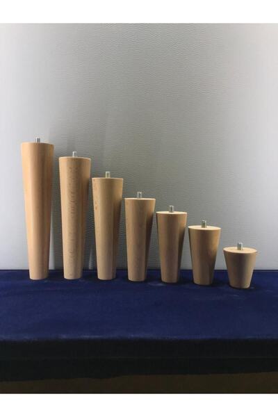 Dijital Bazar Ağaç Konik Ayak - Mobilya, Koltuk, Tv Ünitesi Uyumlu - 12 Cm Ha...