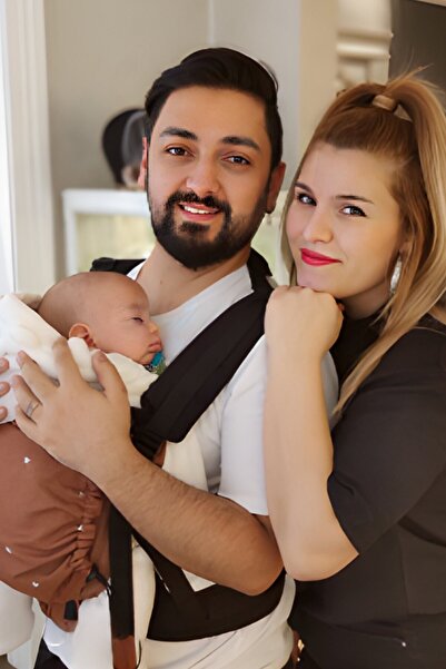 Boroosh Baby Bebekle Büyüyen %100 Pamuklu 0-4 Yaş Kahve Yıldızlı New Age Ergo...