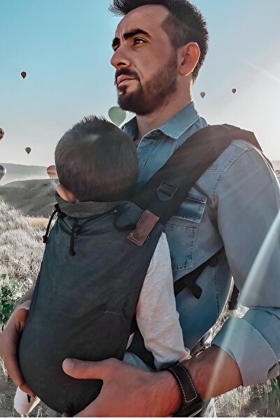 Baby Boroosh Bebekle Büyüyen %100 Pamuklu 0-4 Yaş Koyu Gri New Age Ergonomik ...