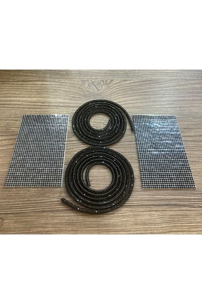 TURGAÇ Crystal Stone Shoelace and Stone Artificial Leather Piece