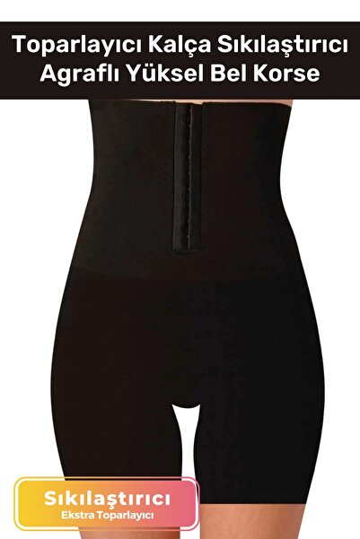 Fantazer Yeni Basen Toparlayıcı Kalça Sıkılaştırıcı Agraflı Yüksel Bel Toparl...
