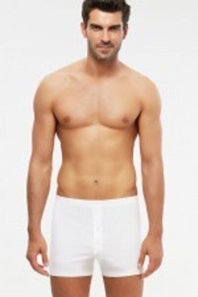 Kom Ανδρικό λευκό Adrıan Boxer 2 Pack