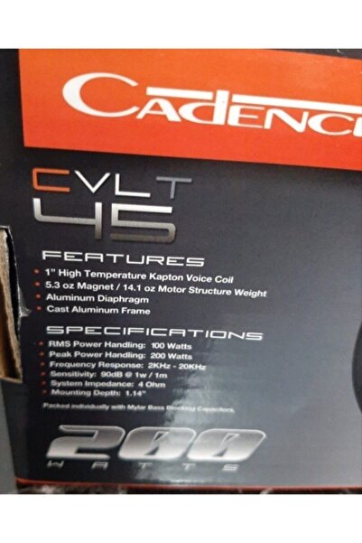 Cadence Cvlt 45 Tweeter