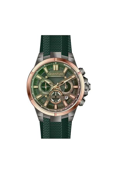 Quantum Ttg1003.075 47 Mm Men's Wristwatch with Silicone Cord and Chron