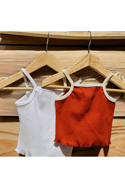 BEBEĞİME ÇORAP Κοριτσίστικη μπλούζα με λουράκια 2 τεμαχίων κορυφαία ρούχα (0-...