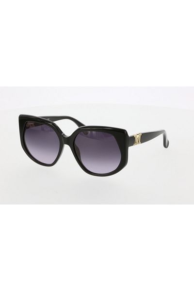 Maxmara Mm0013 58-17-140 Smoked Glass Women's Sunglasses| 2022 Season Black Framed
