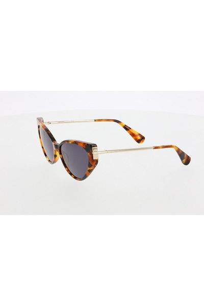 Maxmara Mm0028 57-15-135 Smoked Glass Women's Sunglasses| 2022 Season Brown?Framed