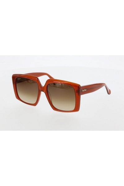 Maxmara Mm0024 56-17-145 Brown?Glassy Women's Sunglasses| 2022 Season Brown?Framed