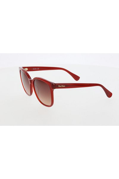 Maxmara Mm0025 57-17-140 Brown?Glass Women's Sunglasses| 2022 Season Burgundy Framed