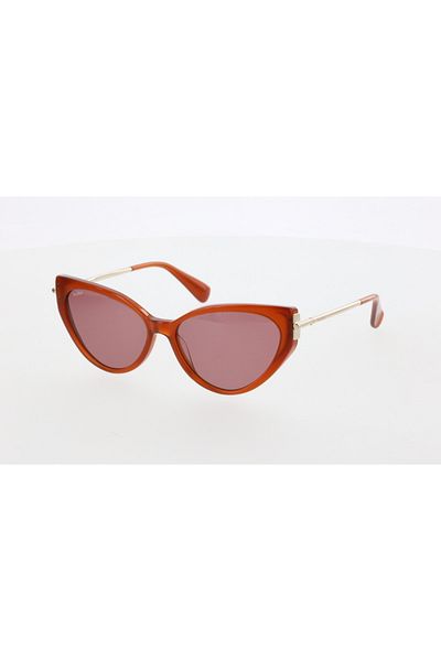 Maxmara Mm0028 57-15-135 Purple Glass Women's Sunglasses| 2022 Season Brown?Framed