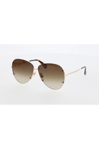 Maxmara Mm0001 62-12-135 Brown?Glass Women's Sunglasses| 2022 Season Rose Framed