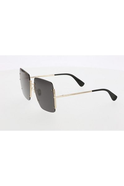 Maxmara Mm0002 60-17-135 Smoked Glass Women's Sunglasses| 2022 Season Yellow Framed