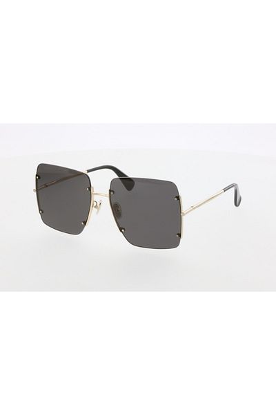 Maxmara Mm0002 60-17-135 Smoked Glass Women's Sunglasses| 2022 Season Yellow Framed