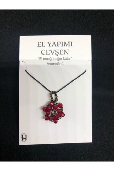 ÖZKEVEN HAC Taşlı Tasarımlı Cevşen ''bordo''