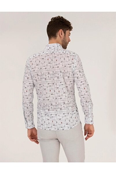 Pierre Cardin Long Sleeve Slim Fit White Shirt