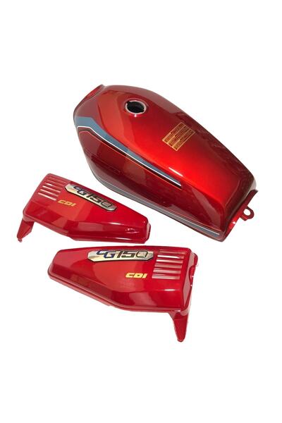 Falcon Benzin Deposu Kırmızı Cg 100 - 125 - 150 - 200 Şamandırasız Yan Kapaklı