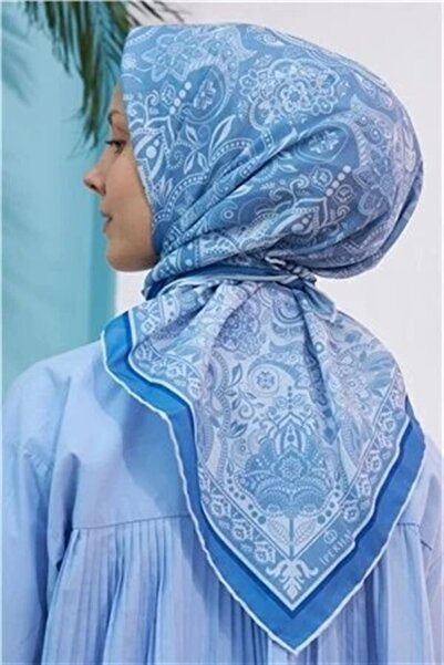 İpekhan Μαντήλι İpekhanhenna Μπλε βαμβακερή βισκόζη