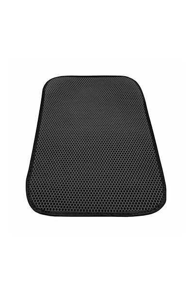 TCR MODA Markapet Cat Screen Toilet Mat 41 cm - 60 cm Black