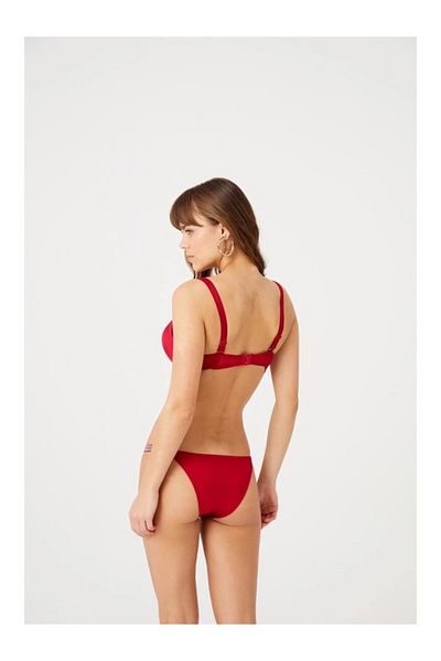 Cansoy Sutien cu stras dublu push up susținut de Diva pentru lenjerie roșie