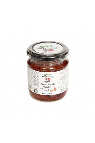 Mavi Kiraz Zeytin ve Kapya Biberli Bruschetta Sos