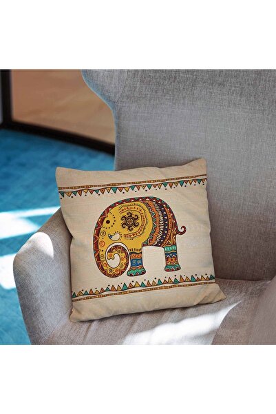 Hayal Dekoratif غطاء وسادة مطبوع رقميًا على شكل نمط أفريقي للسيدات باللونين ا...