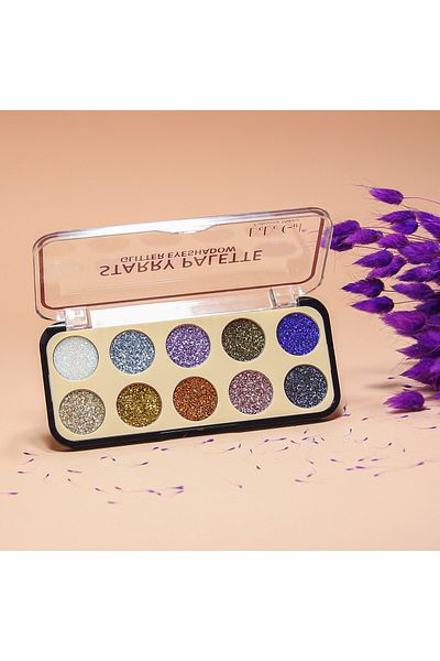 DoDo Girl Glitter Eyeshadow Palette of 10