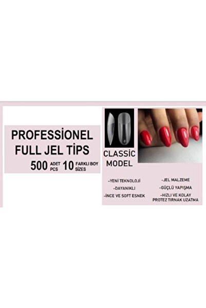 GALA Professional PROTEZ TIRNAK UZATMA - SOFT JEL TİPS 600 LÜ PAKET MODEL ÇEŞ...