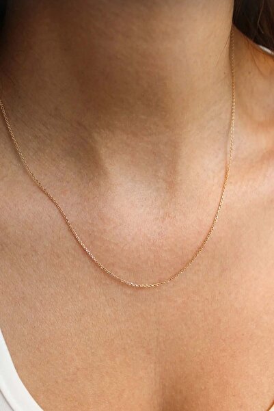 Güzel Gümüşçülük 925 Ayar Gümüş Forse & Hayalet Model Kadın Zincir Kolye