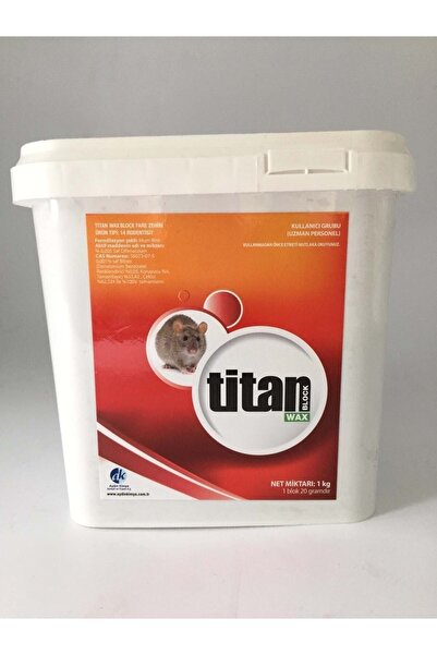 Aydın Kimya Titan Wax Block Fare Yemi 1 Kg