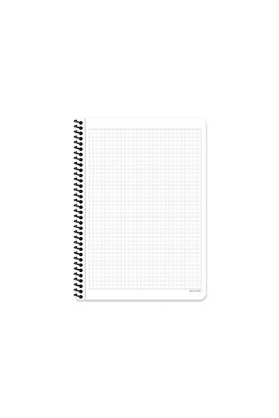 KESKİN COLOR CHECKED 16x22 CM 80 SHEETS CARTON COVER WIRE NOTEBOOK 60 GRAM WHITE PAGE COFFEE