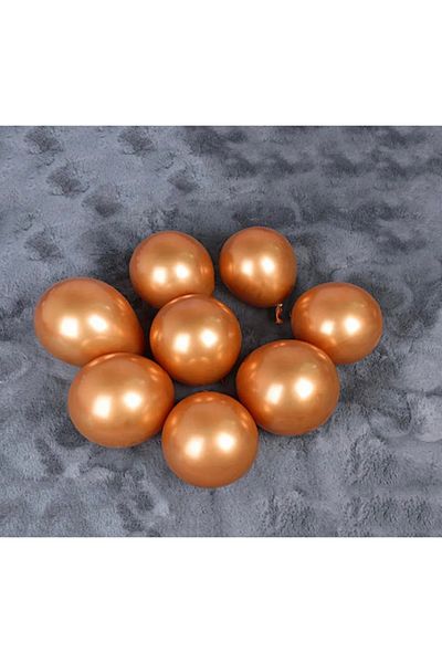Chuva Chrome Balloon Copper 5 Inch Small Size 10 Pieces