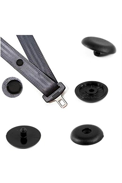 Favori Auto Parts Emniyet Kemeri Klipsi Düğmesi 2 Adet Siyah Renk Ücretsiz Kargo