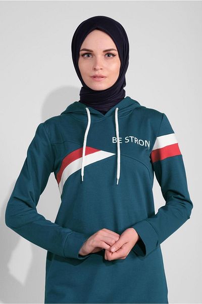 TRENDTESETTÜR Σετ αθλητική φόρμα Navy Blue Indigo Cotton - Παντελόνι με λεπτομέρεια ρίγες 3708