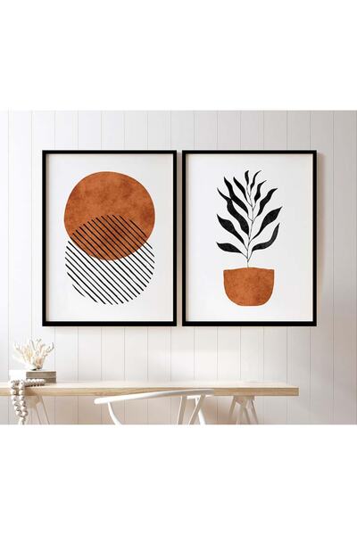 Gepetto Wood Ahşap 2'li Minimalist Tablo
