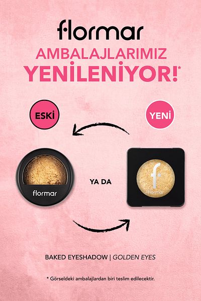 Flormar Baked High Pigmented & Intense Shimmer Baked Eyeshadow