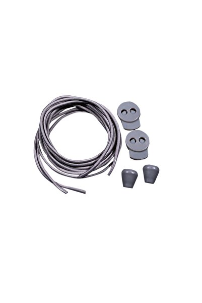 Dopar Lucky Gray Elastic Flat Shoelaces Smart Locking Laces 100 Cm