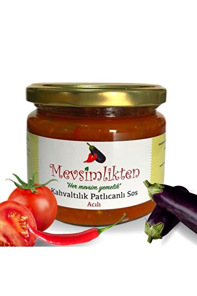 MEVSİMLİKTEN Kahvaltılık Patlıcanlı Acılı Sos 310g