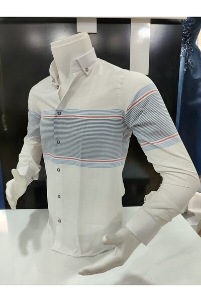 ADVANTE DAYBOGLU LONG SLEEVE PANEL SLIM FIT MEN'S SHIRT