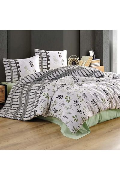Kristal Double Light Duvet Cover Set Spring Green