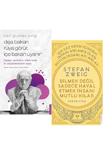 Destek Yayınları Dışa Bakan Rüya Görür + Bilmek Değil Sadece Hayal Etmek Insanı Mutlu Kılar / 2 Kitap Set