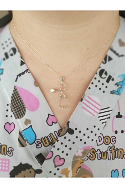 PınPın's Packs Steteskop Gümüş Kolye (B&S JEWELLERY)
