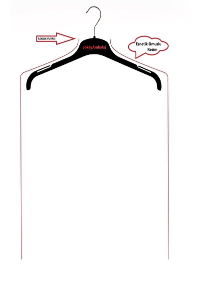 JokeyKırtasiye Omuzlu Askılık Yuvalı 60x90cm Kuru Temizleme - Dolap Içi Şeffaf Saklama Naylonu (10ADET)